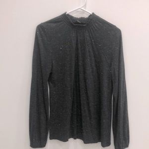 Dark grey George long sleeve top